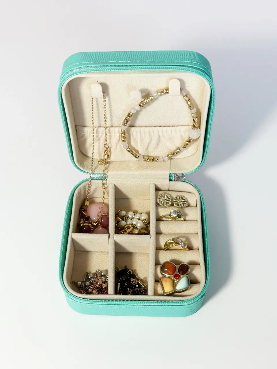 Travel Jewelry Box Flowers